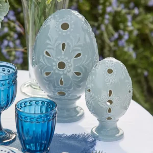 Uovo pasquale decorativo porcellana disponibile in 2 misure