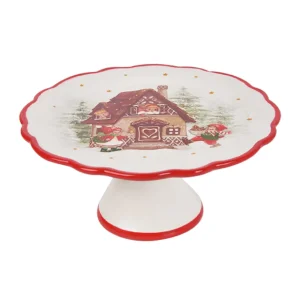 Vassoio decorativo, con diverse forme in ceramica.